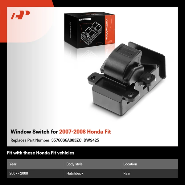 Window Switch for 2007-2008 Honda Fit