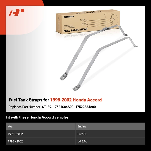 Fuel Tank Straps for 1998-2002 Honda Accord
