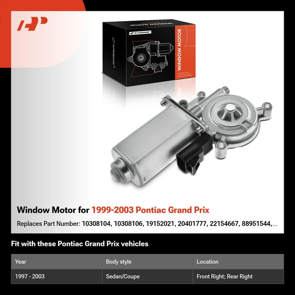 Window Motor for 1999-2003 Pontiac Grand Prix
