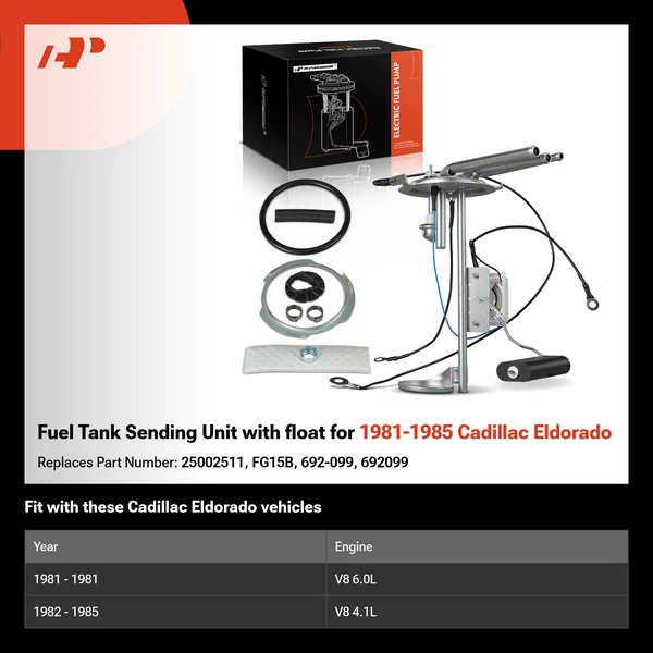 Fuel Tank Sending Unit with float for 1981-1985 Cadillac Eldorado