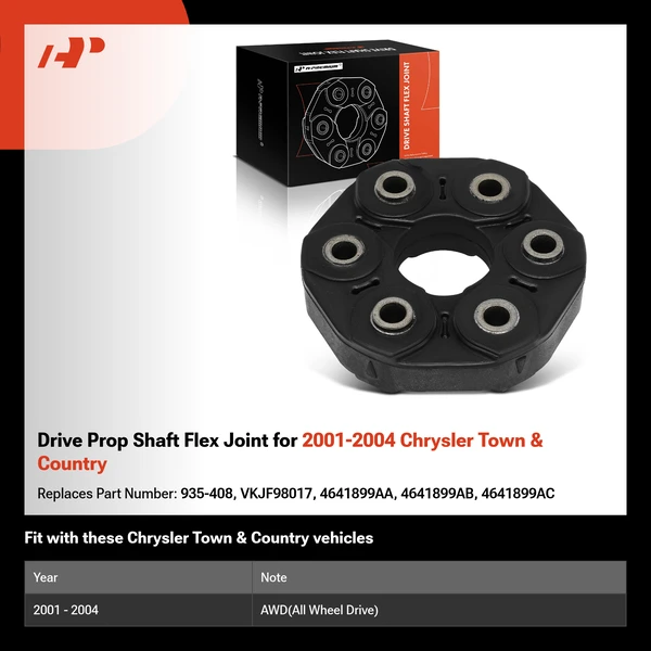 Drive Prop Shaft Flex Joint for 2001-2004 Chrysler Town & Country