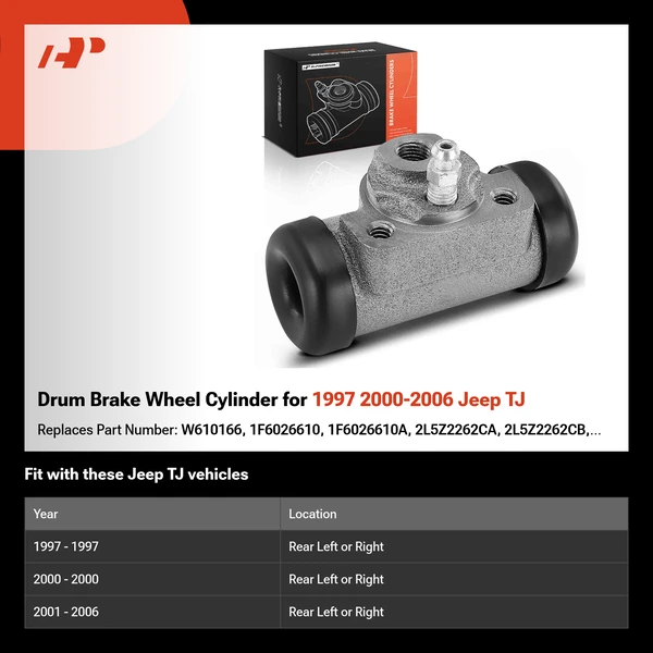 Drum Brake Wheel Cylinder for 1997 2000-2006 Jeep TJ
