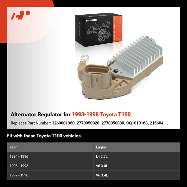 Alternator Regulator for 1993-1998 Toyota T100
