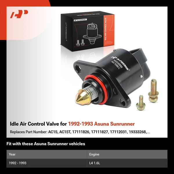 Idle Air Control Valve for 1992-1993 Asuna Sunrunner