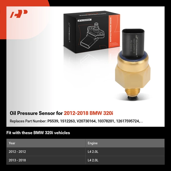 Oil Pressure Sensor for 2012-2018 BMW 320i