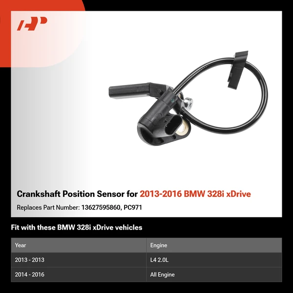 Crankshaft Position Sensor for 2013-2016 BMW 328i xDrive
