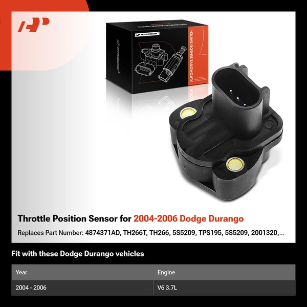 Throttle Position Sensor for 2004-2006 Dodge Durango