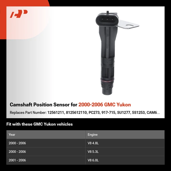 Camshaft Position Sensor for 2000-2006 GMC Yukon