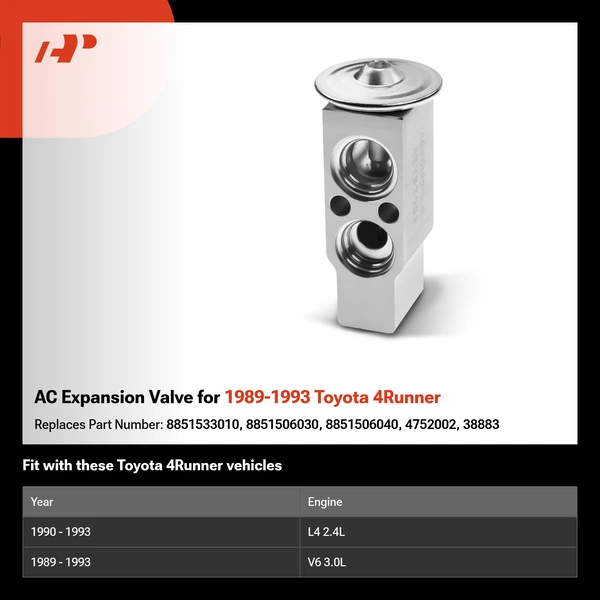 AC Expansion Valve for 1989-1993 Toyota 4Runner
