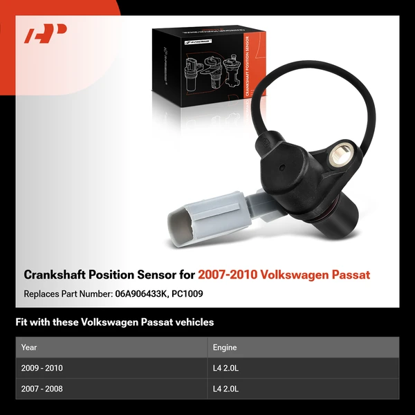 Crankshaft Position Sensor for 2007-2010 Volkswagen Passat