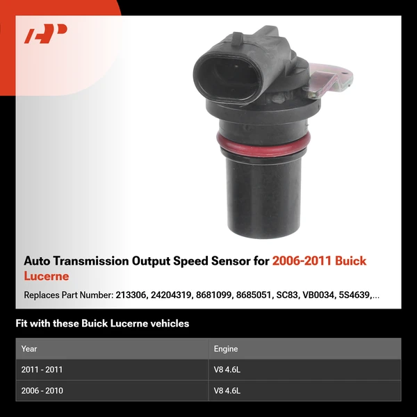 Auto Transmission Output Speed Sensor for 2006-2011 Buick Lucerne