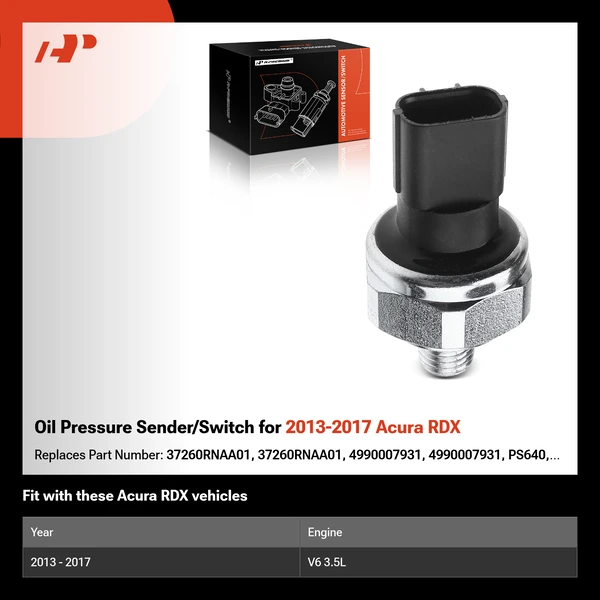 Oil Pressure Sender/Switch for 2013-2017 Acura RDX