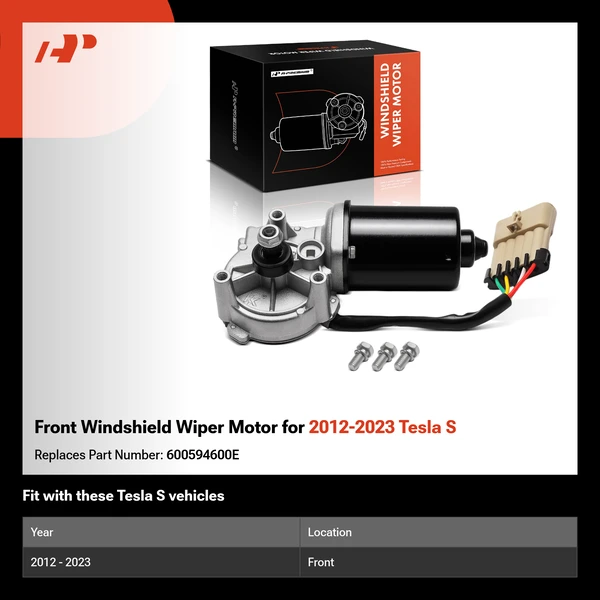 Front Windshield Wiper Motor for 2012-2023 Tesla S