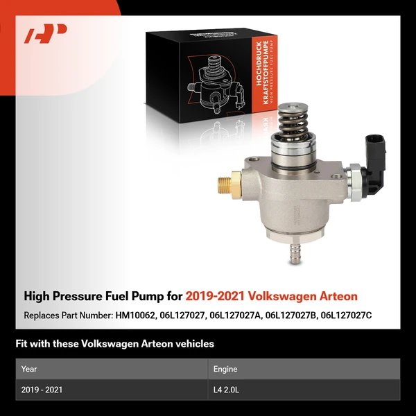 High Pressure Fuel Pump for 2019-2021 Volkswagen Arteon