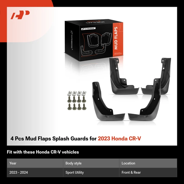 4 Pcs Mud Flaps Splash Guards for 2023 Honda CR-V