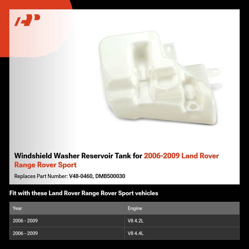 Windshield Washer Reservoir Tank for 2006-2009 Land Rover Range Rover Sport