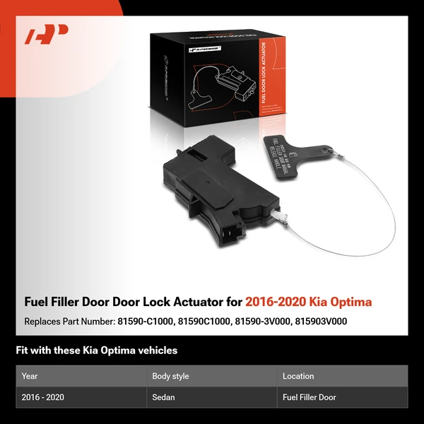 Fuel Filler Door Door Lock Actuator for 2016-2020 Kia Optima