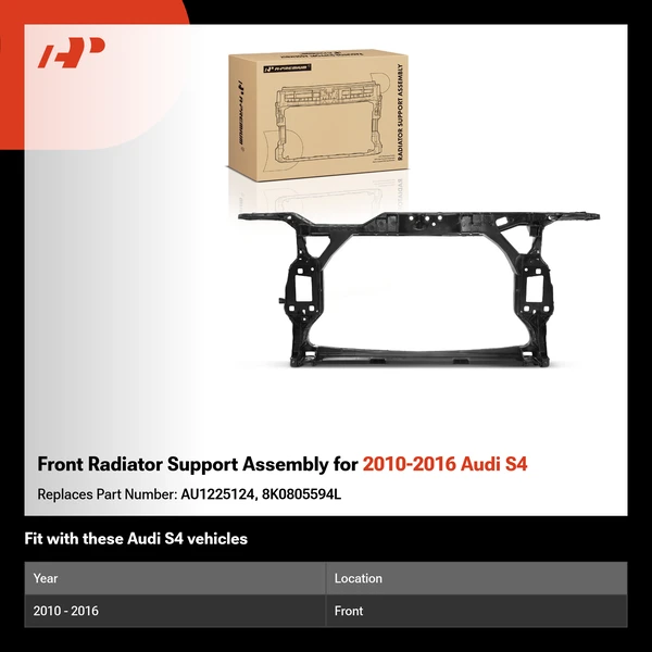 Front Radiator Support Assembly for 2010-2016 Audi S4