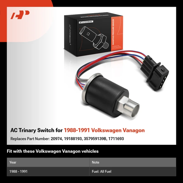 AC Trinary Switch for 1988-1991 Volkswagen Vanagon