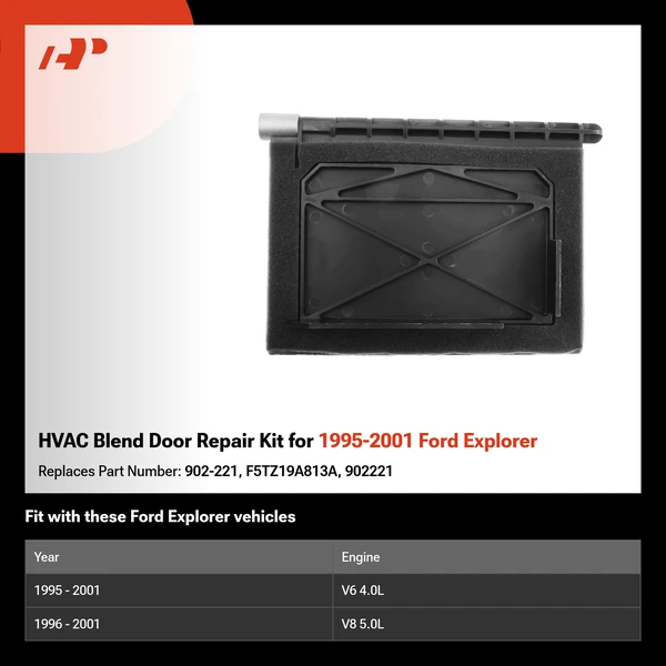 HVAC Blend Door Repair Kit for 1995-2001 Ford Explorer