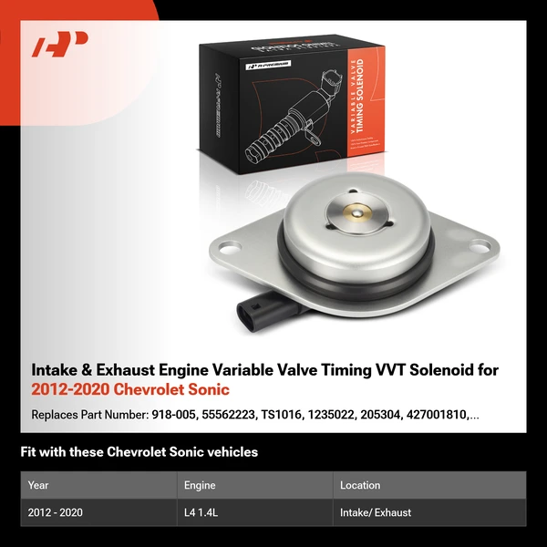 Intake & Exhaust Engine Variable Valve Timing VVT Solenoid for 2012-2020 Chevrolet Sonic