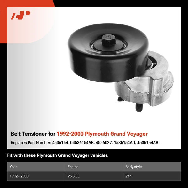 Belt Tensioner for 1992-2000 Plymouth Grand Voyager