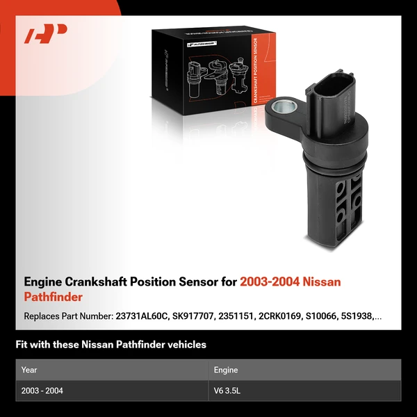 Engine Crankshaft Position Sensor for 2003-2004 Nissan Pathfinder