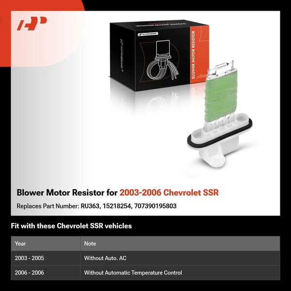 Blower Motor Resistor for 2003-2006 Chevrolet SSR