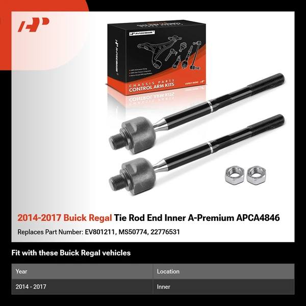 2014-2017 Buick Regal Tie Rod End Inner A-Premium APCA4846