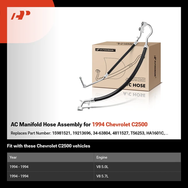 AC Manifold Hose Assembly for 1994 Chevrolet C2500