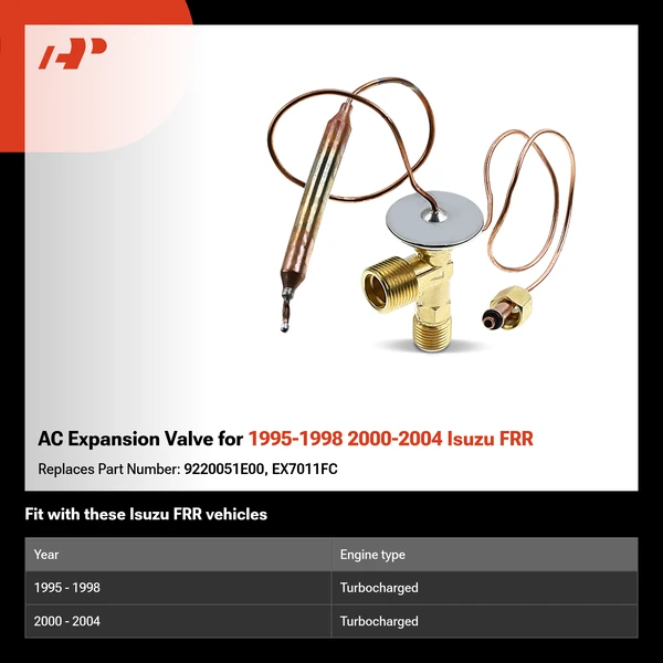 AC Expansion Valve for 1995-1998 2000-2004 Isuzu FRR