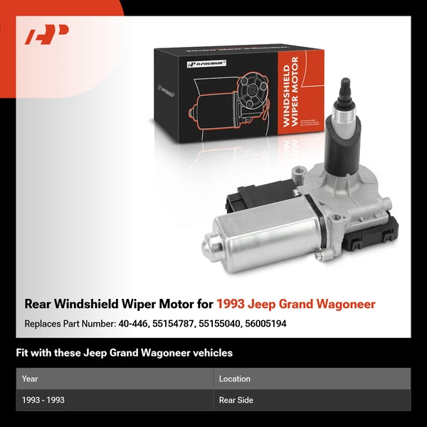 Rear Windshield Wiper Motor for 1993 Jeep Grand Wagoneer