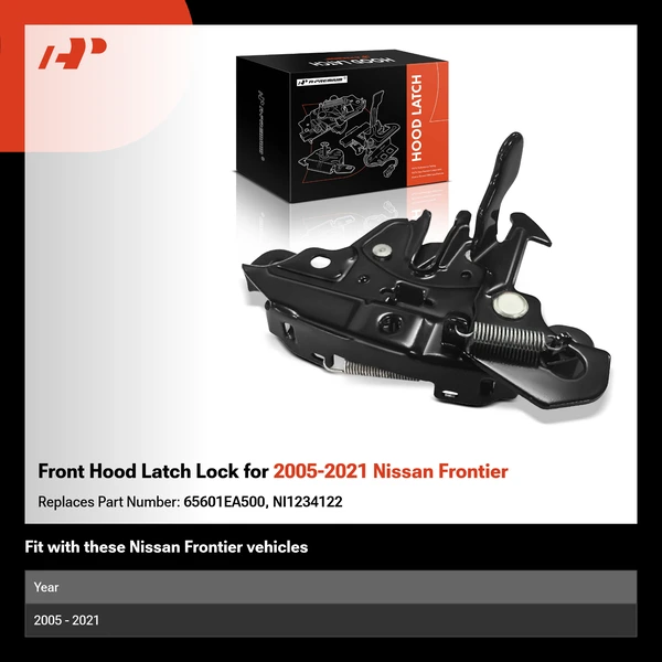 Front Hood Latch Lock for 2005-2021 Nissan Frontier