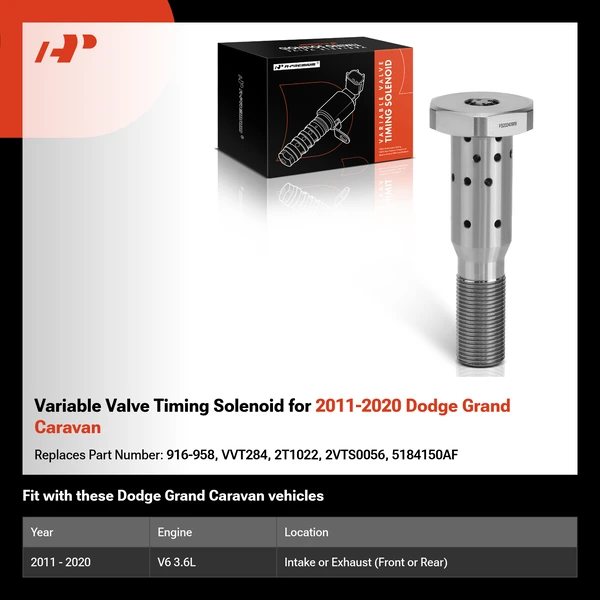 Variable Valve Timing Solenoid for 2011-2020 Dodge Grand Caravan