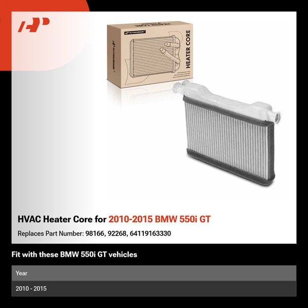 HVAC Heater Core for 2010-2015 BMW 550i GT