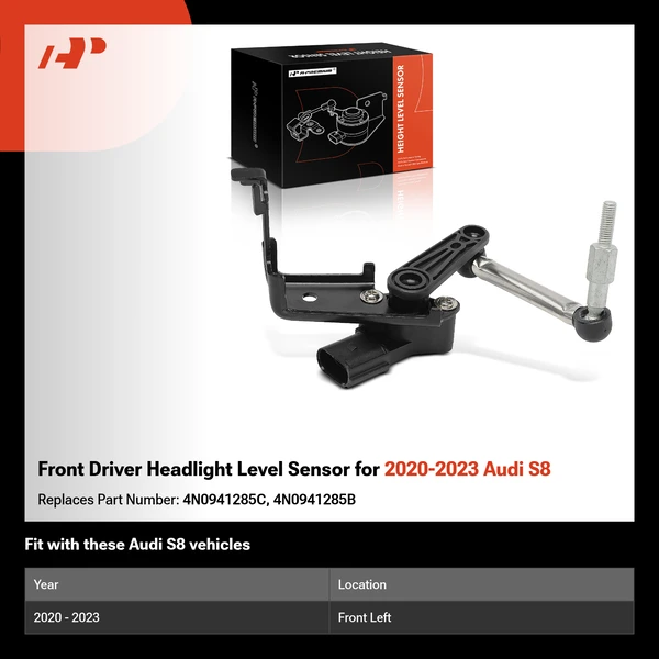 Front Driver Headlight Level Sensor for 2020-2023 Audi S8