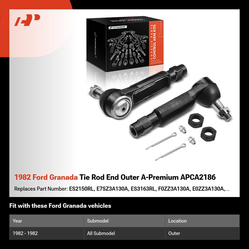 1982 Ford Granada Tie Rod End Outer A-Premium APCA2186
