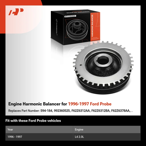 Engine Harmonic Balancer for 1996-1997 Ford Probe