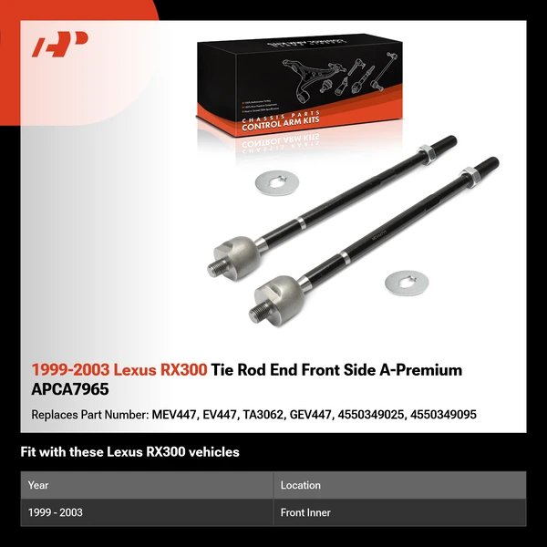 1999-2003 Lexus RX300 Tie Rod End Front Side A-Premium APCA7965
