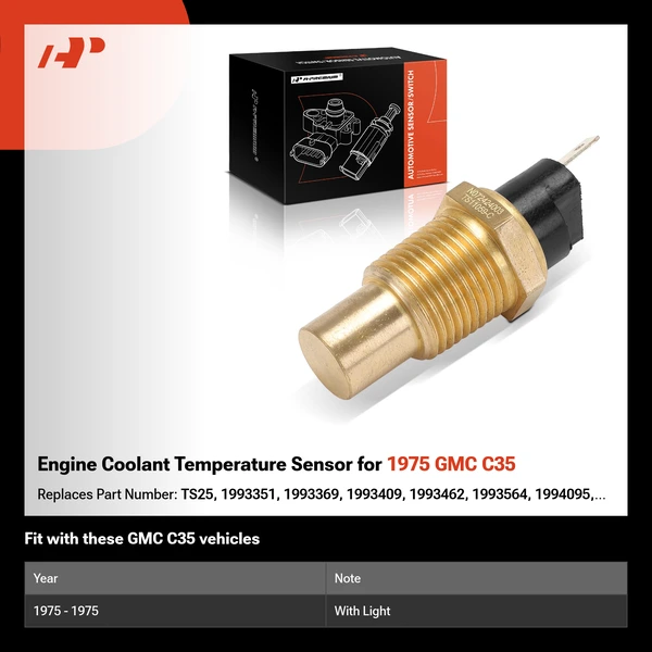 Engine Coolant Temperature Sensor for 1975 GMC C35