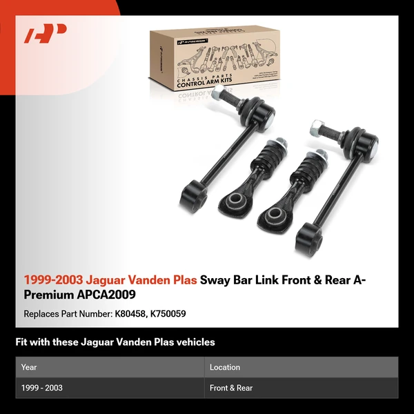 1999-2003 Jaguar Vanden Plas Sway Bar Link Front & Rear A-Premium APCA2009