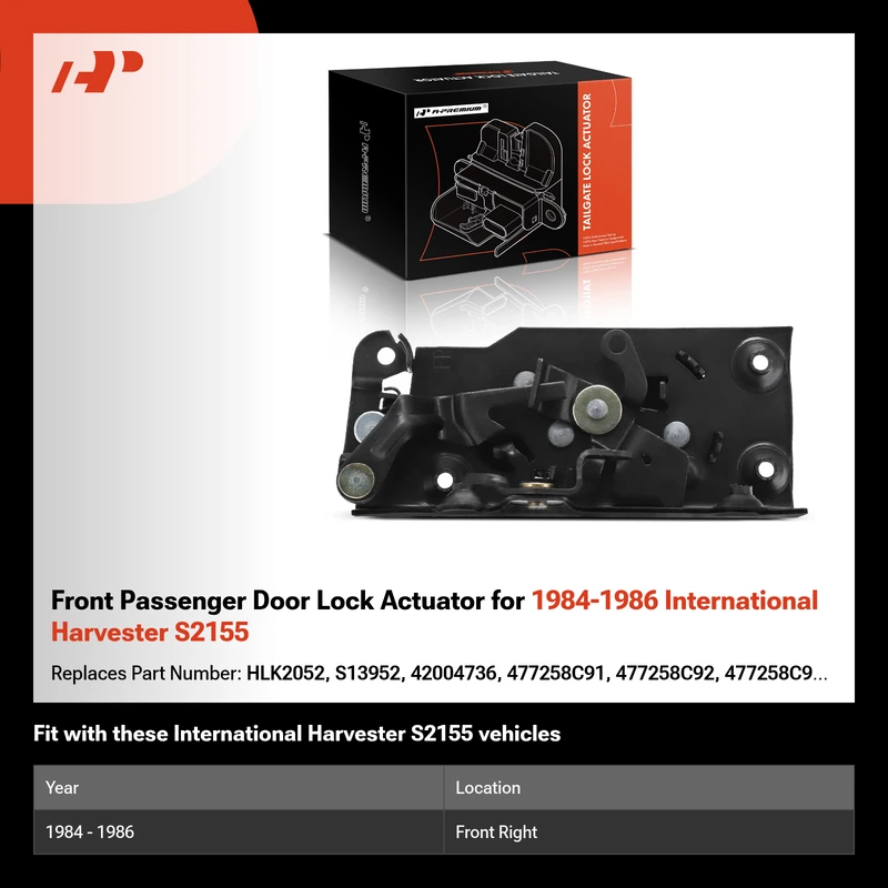 Front Passenger Door Lock Actuator for 1984-1986 International Harvester S2155
