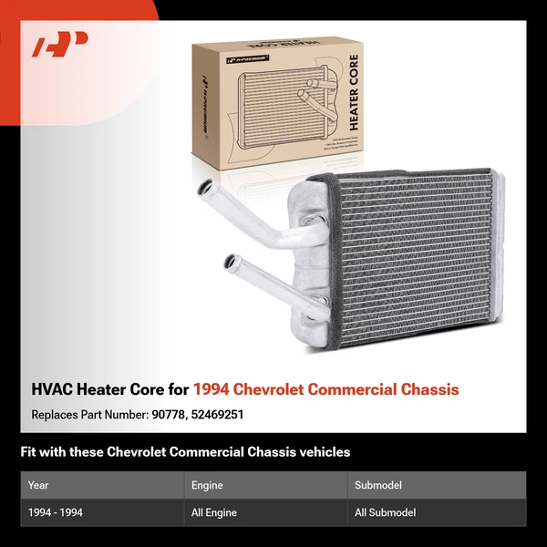 HVAC Heater Core for 1994 Chevrolet Commercial Chassis
