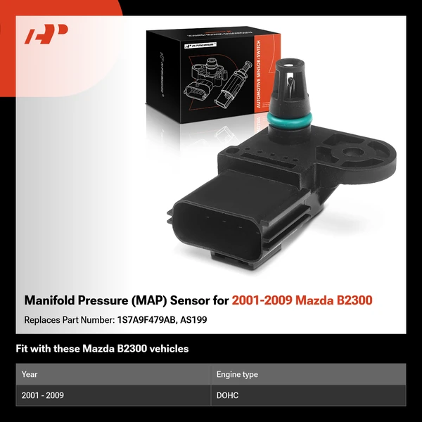 Manifold Pressure (MAP) Sensor for 2001-2009 Mazda B2300