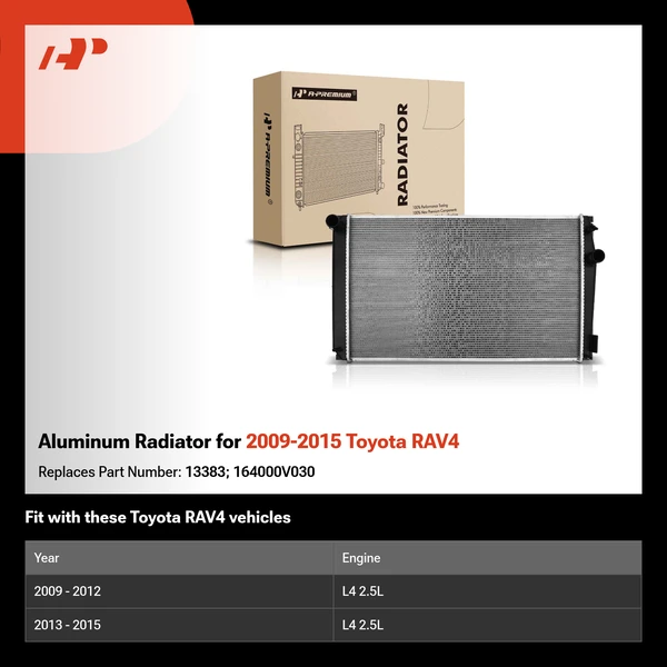 Aluminum Radiator for 2009-2015 Toyota RAV4