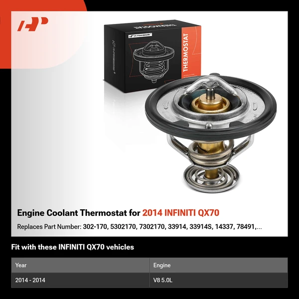 Engine Coolant Thermostat for 2014 INFINITI QX70