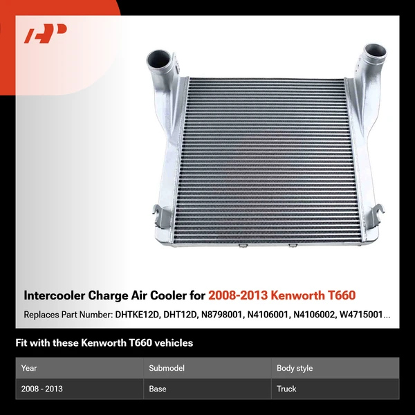 Intercooler Charge Air Cooler for 2008-2013 Kenworth T660