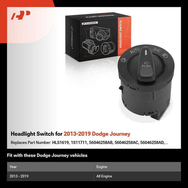 Headlight Switch for 2013-2019 Dodge Journey