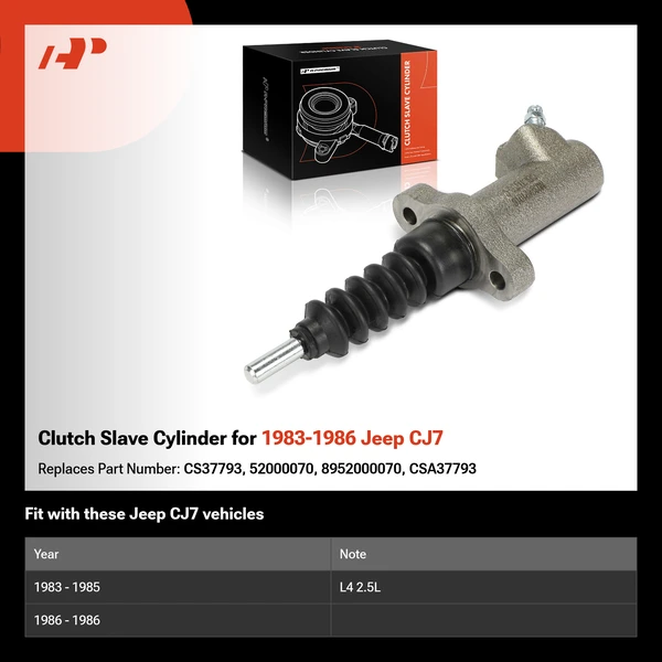 Clutch Slave Cylinder for 1983-1986 Jeep CJ7