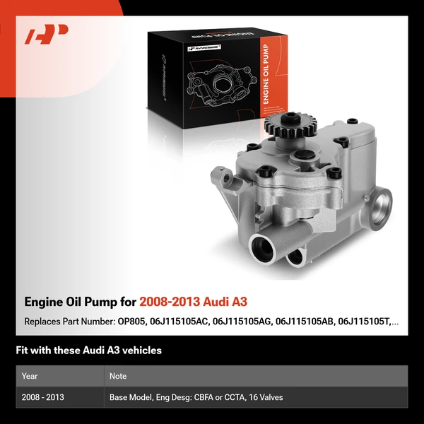 Engine Oil Pump for 2008-2013 Audi A3